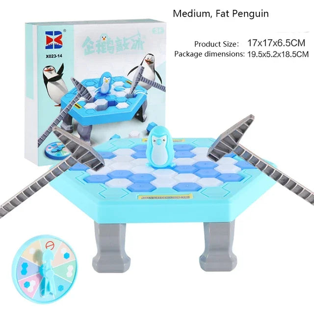 Exciting Penguin Breaking Ice Table Game - Perfect Parent-Child Interactive Puzzle for Family Fun and Birthday Celebrations!