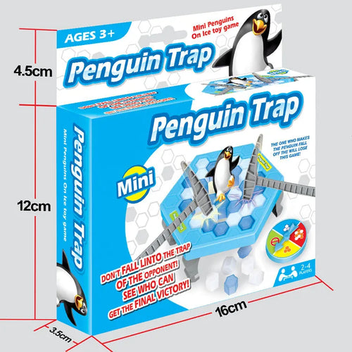 Exciting Penguin Breaking Ice Table Game - Perfect Parent-Child Interactive Puzzle for Family Fun and Birthday Celebrations!