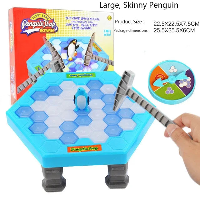 Exciting Penguin Breaking Ice Table Game - Perfect Parent-Child Interactive Puzzle for Family Fun and Birthday Celebrations!