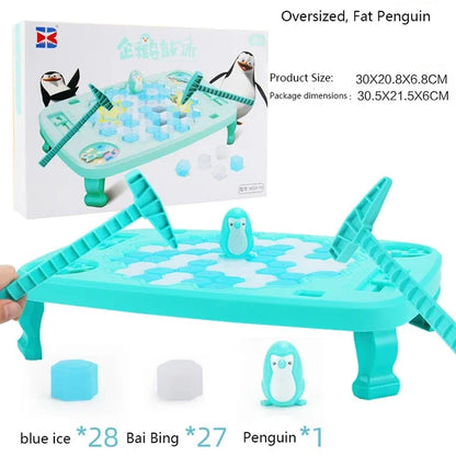 Exciting Penguin Breaking Ice Table Game - Perfect Parent-Child Interactive Puzzle for Family Fun and Birthday Celebrations!