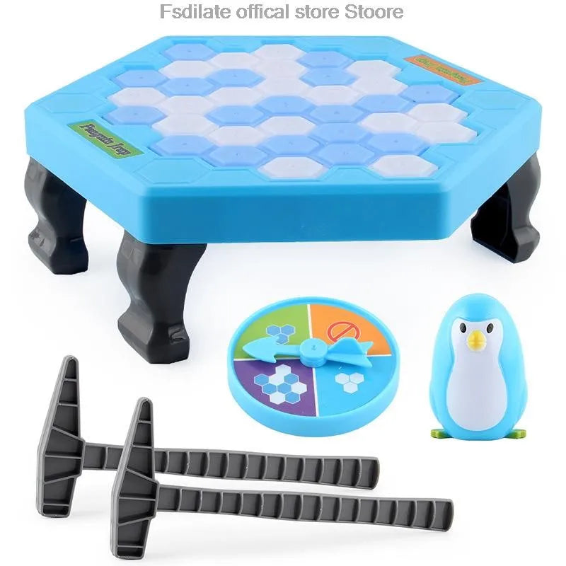 Exciting Penguin Breaking Ice Table Game - Perfect Parent-Child Interactive Puzzle for Family Fun and Birthday Celebrations!